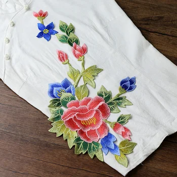 Rattan-Peony flower Embroidered patches para vestuario decorative sew on designer patches for jeans parches bordados para ropa
Rattan-Peony flower Embroidered patches para vestuario decorative sew on designer patches for jeans parches bordados para ropa