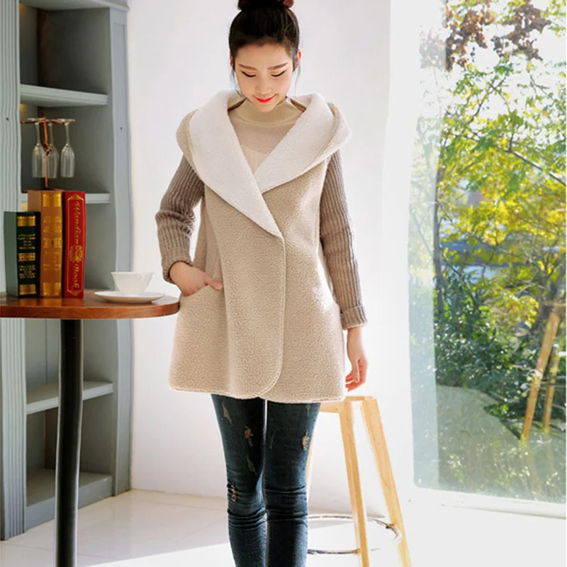 2019 Winter New Fashion Women Fleece Sweater Europe American Button Warm Hooded Sweaters Irregular Solid Color Coat 2Colors
2019 Winter New Fashion Women Fleece Sweater Europe American Button Warm Hooded Sweaters Irregular Solid Color Coat 2Colors