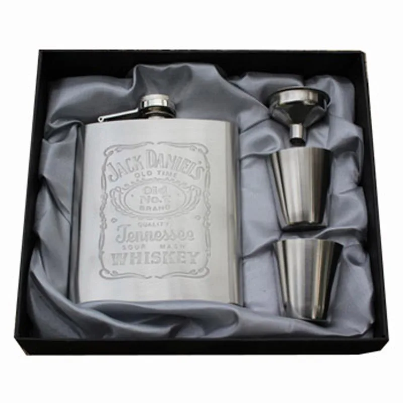 Stainless Steel Hip Flask Set