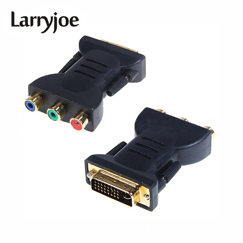 Larryjoe Gold Plated DVI Adapter DVI-I 24+5 Male to 3 RCA Component Display Adapter PC HDTV Projector Connectors
Larryjoe Gold Plated DVI Adapter DVI-I 24+5 Male to 3 RCA Component Display Adapter PC HDTV Projector Connectors