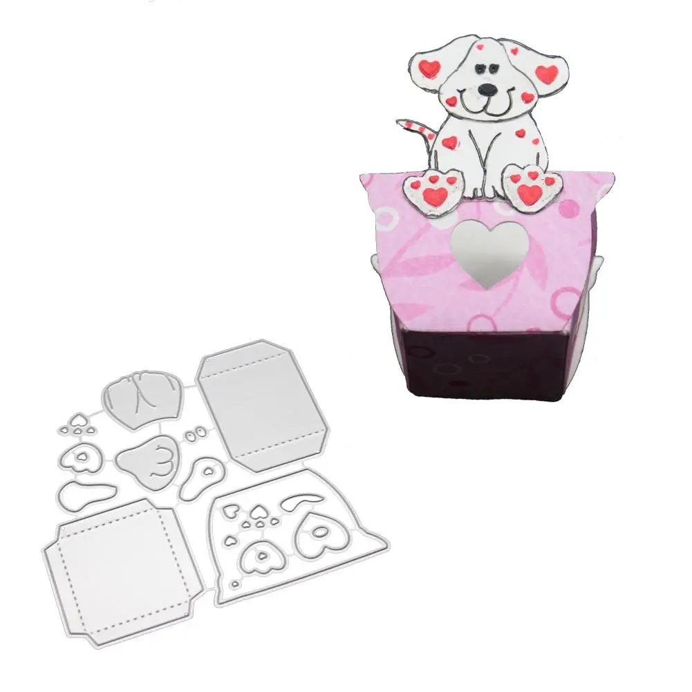 Children 3D Candy Box Cutting Dies For Scrapbooking Cute Dog Metal Cut Dies Stencil Template Mould Gift Box For Holiday
Children 3D Candy Box Cutting Dies For Scrapbooking Cute Dog Metal Cut Dies Stencil Template Mould Gift Box For Holiday