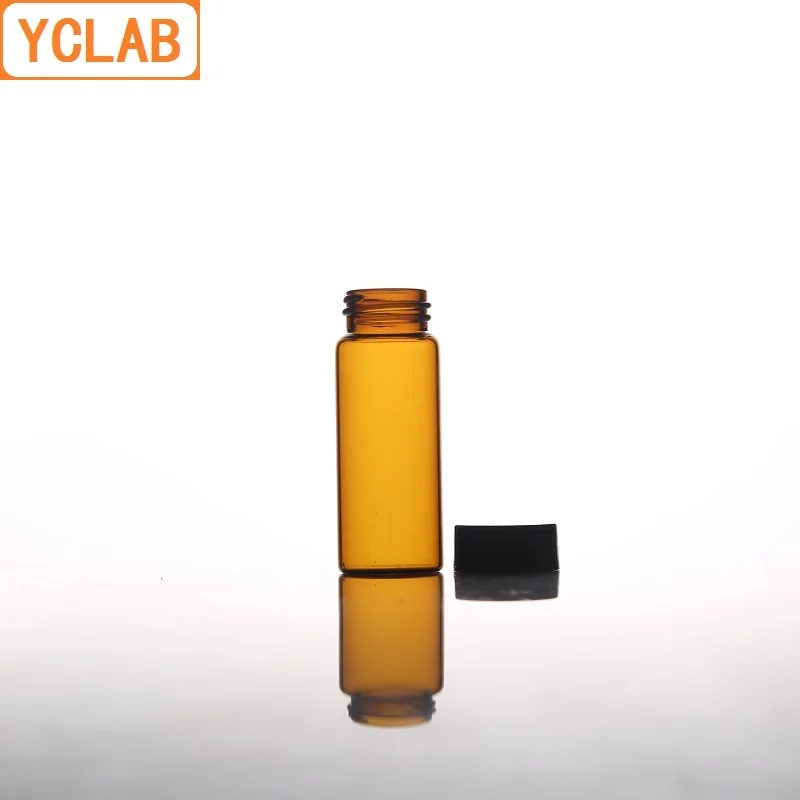YCLAB 10 мл Φ коричневый Янтарный винт с пластиковой крышкой и полиэтиленовой