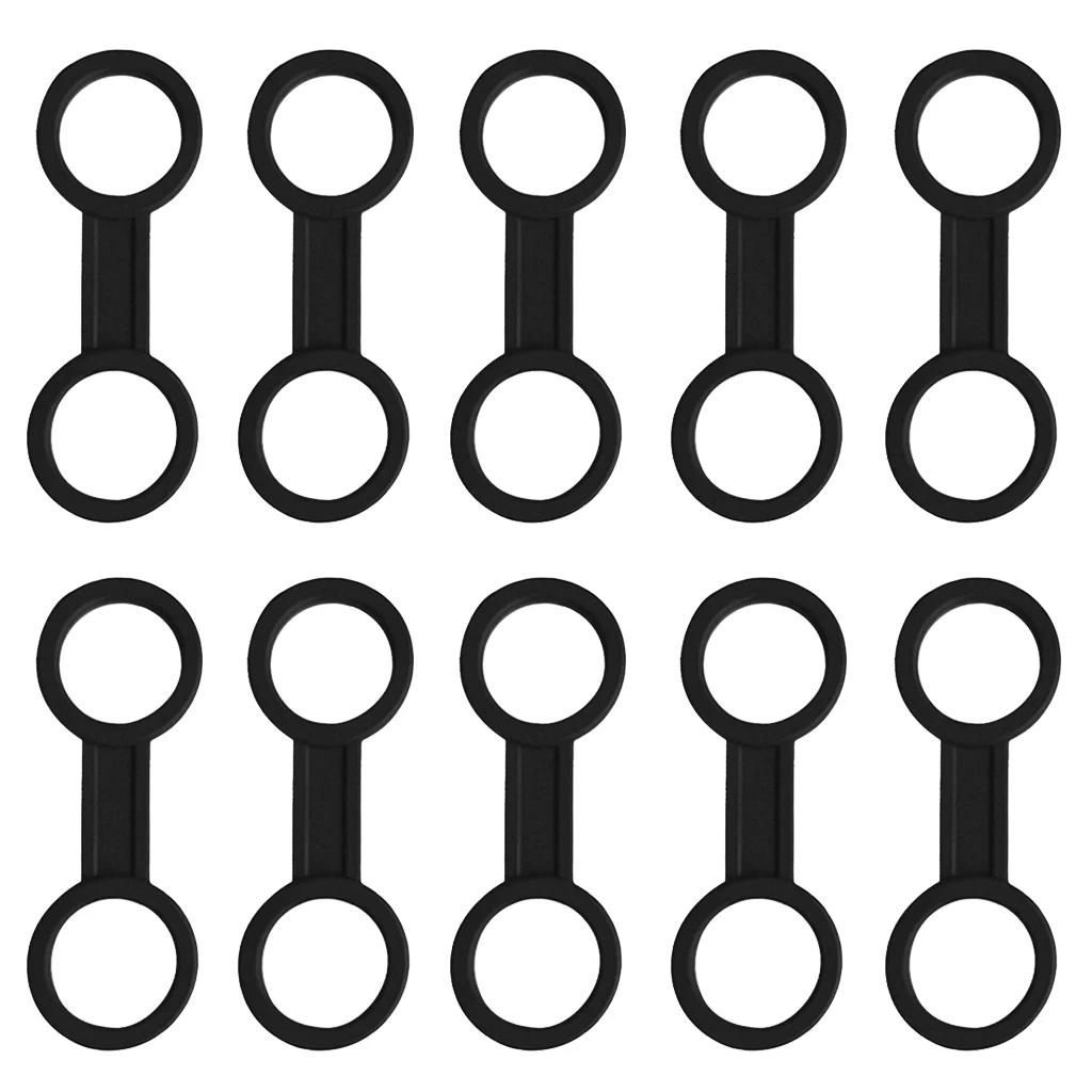 MagiDeal 10pcs Universal 1' Scuba Diving Flexible Silicone Snorkel Keeper Holder Regulator Diving Snorkeling