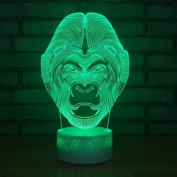 2018 New Led Small Night Light Creative Acrylic Energy-saving Decorative Lamp Personalized Ape 3d Visual 3d Light Fixtures
2018 New Led Small Night Light Creative Acrylic Energy-saving Decorative Lamp Personalized Ape 3d Visual 3d Light Fixtures
