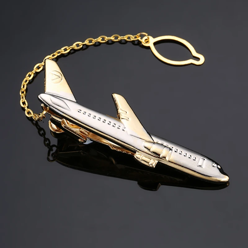 High-end brand tie clip men's suit shirt tie pin accessories gold aircraft model tie clip fashion design style
High-end brand tie clip men's suit shirt tie pin accessories gold aircraft model tie clip fashion design style