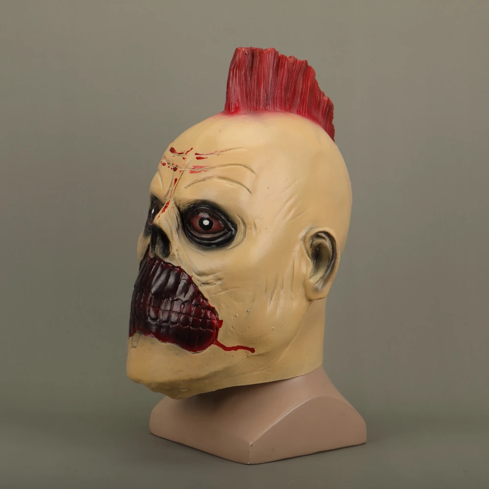 Halloween Masks Latex Party Joker Mask Chicken Crown Hair Fancy Dress Cosplay Costume Mask Masquerade (7)