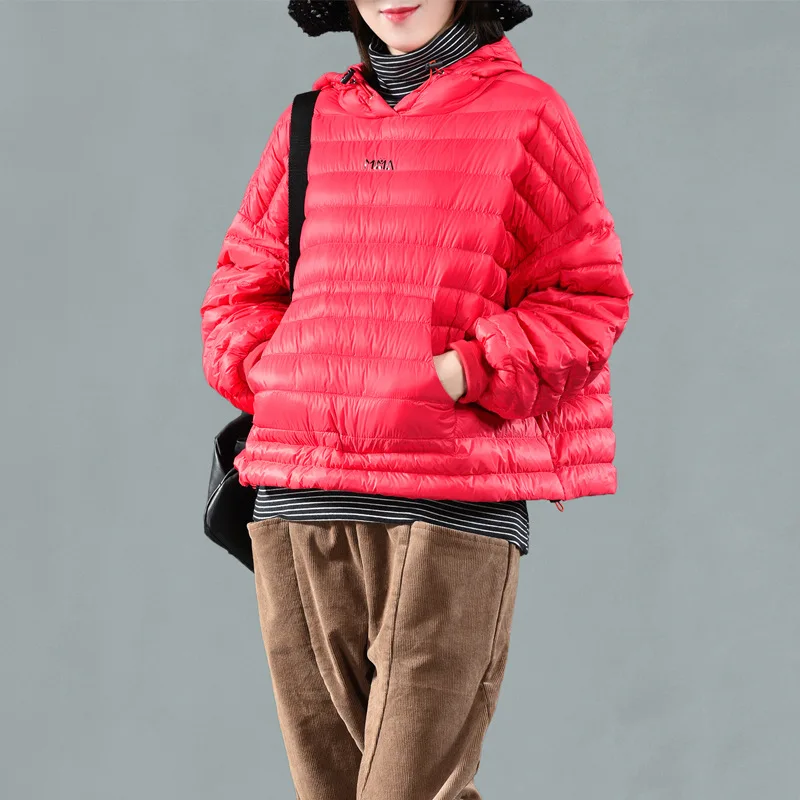 Casual Solid Winter Coat Women Clothes Plus Size Fashion Warm Loose Hooded Hat Warm White Duck Down Outerwear Female C011
Casual Solid Winter Coat Women Clothes Plus Size Fashion Warm Loose Hooded Hat Warm White Duck Down Outerwear Female C011