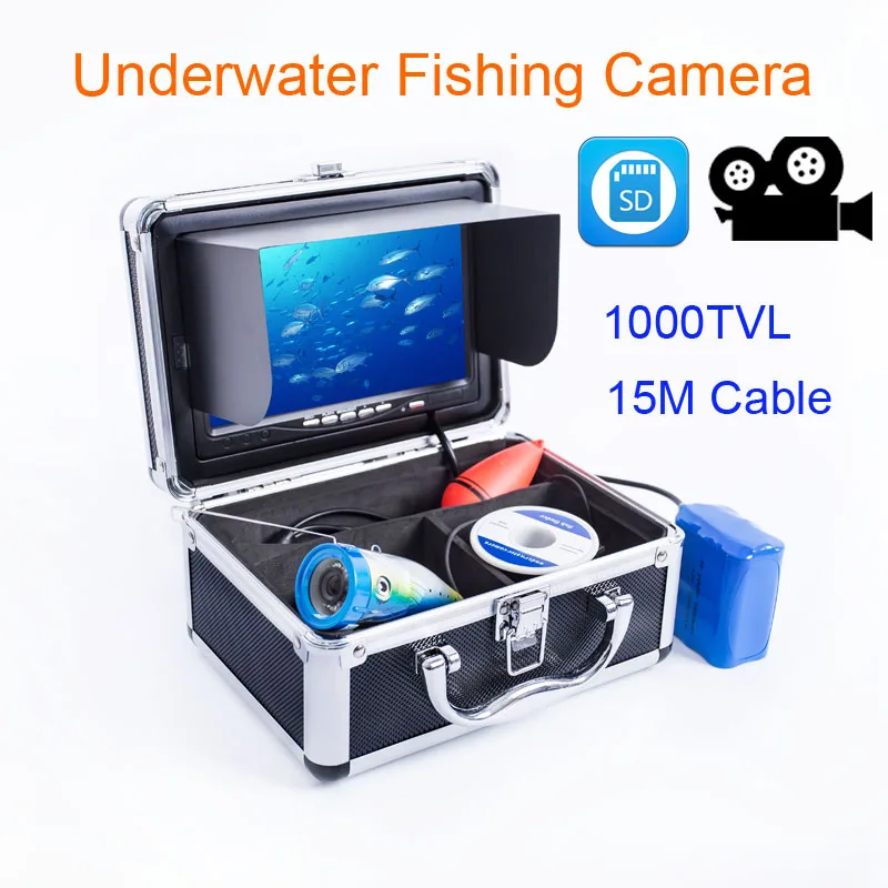Professional Fish Finder Underwater Fishing Video Camera 7" Color LCD Hd Monitor 1000TVL 15m Cable Length With DVR Function
Professional Fish Finder Underwater Fishing Video Camera 7" Color LCD Hd Monitor 1000TVL 15m Cable Length With DVR Function