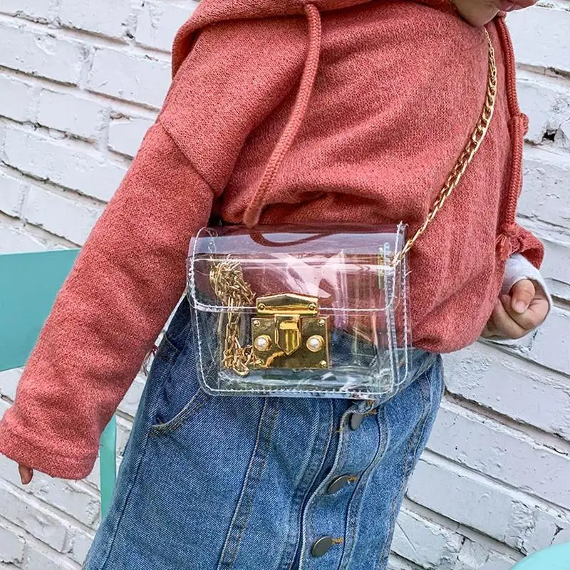 Colorful Jelly Clear Shoulder Kids Bag Women Chain Crossbody Bag Transparent PVC Small Phone Purse Clear Pearl Lock Messenger
Colorful Jelly Clear Shoulder Kids Bag Women Chain Crossbody Bag Transparent PVC Small Phone Purse Clear Pearl Lock Messenger