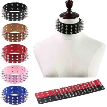 Fashion Women Men Jewelry Punk Spike Length Leather Rivet Studs Choker Collares Necklace EMO Rock Gothic Chocker Anime Necklaces
Fashion Women Men Jewelry Punk Spike Length Leather Rivet Studs Choker Collares Necklace EMO Rock Gothic Chocker Anime Necklaces