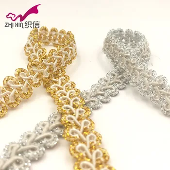 50Meters 12mm DIY Clothes Curtain Accessories Dentelle Gold Curve Lace Trim Sewing Lace Silver Centipede Braided Lace Ribbon
50Meters 12mm DIY Clothes Curtain Accessories Dentelle Gold Curve Lace Trim Sewing Lace Silver Centipede Braided Lace Ribbon