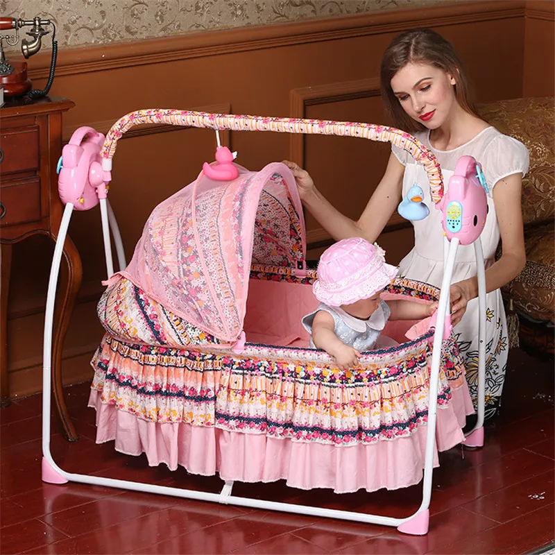 New Baby Nest Foldable Electric Baby Beds with Music Floral Washable Baby Cribs for Newborn Babies Hammock for Children Kids Toy
New Baby Nest Foldable Electric Baby Beds with Music Floral Washable Baby Cribs for Newborn Babies Hammock for Children Kids Toy