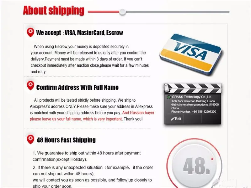 about shipping
