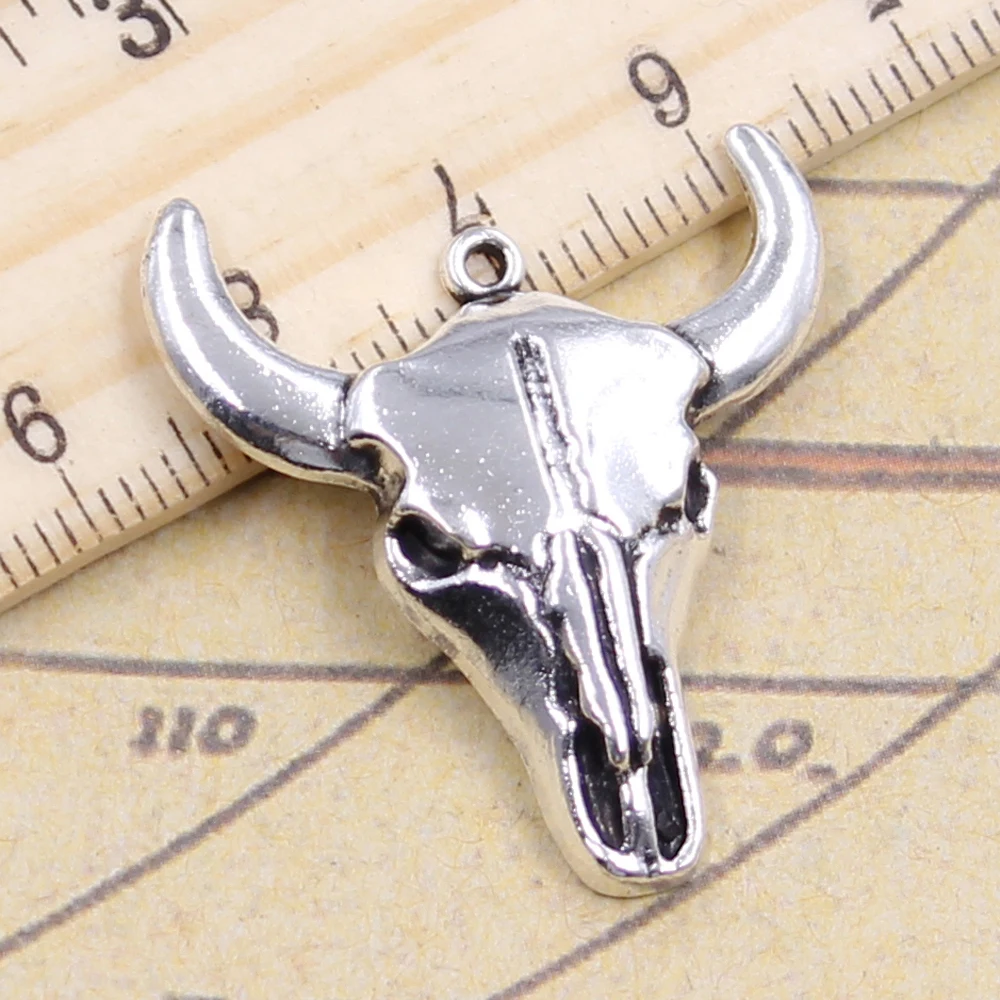 10pcs Charms bull skull 32x28mm Antique Silver Plated Pendants Making DIY Handmade Jewelry Factory Wholesale
10pcs Charms bull skull 32x28mm Antique Silver Plated Pendants Making DIY Handmade Jewelry Factory Wholesale
