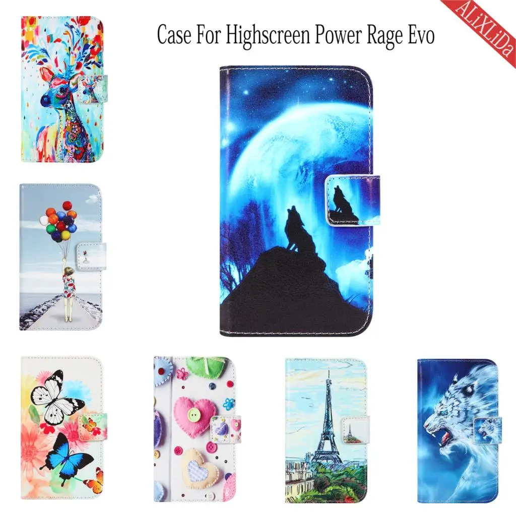 Чехол для Highscreen Power Rage Evo модный кожаный защитный чехол высокого качества с