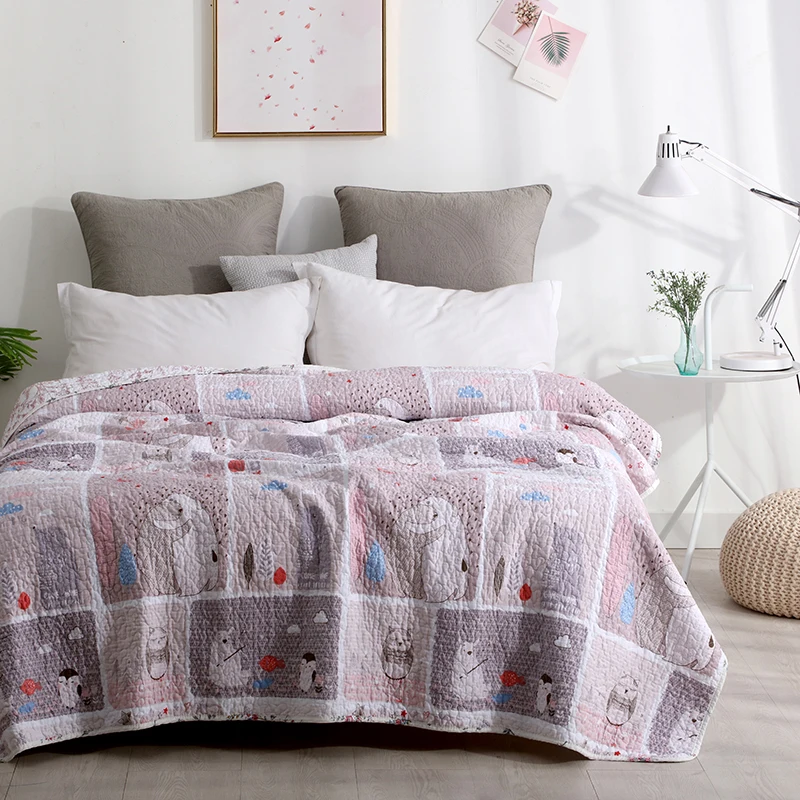 Quilted 100%cotton comforter single and double 8designs thicker sheet bedspreads bed mat wahsed Bedcover cartoon coverlet set
Quilted 100%cotton comforter single and double 8designs thicker sheet bedspreads bed mat wahsed Bedcover cartoon coverlet set