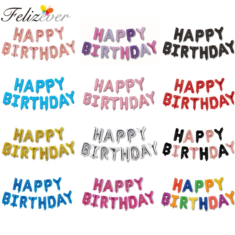 16 inch Letters Balloon HAPPY BIRTHDAY Aluminium Foil Balloons Birthday Party Decoration Kids Alphabet Air Balloons Baby Shower
16 inch Letters Balloon HAPPY BIRTHDAY Aluminium Foil Balloons Birthday Party Decoration Kids Alphabet Air Balloons Baby Shower