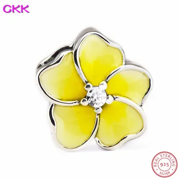 CKK Poetic Blooms Beads with Yellow Enamel & Clear CZ DIY Fit PANDORA Charms Silver 925 Original for Women Jewelry Making CK008D
CKK Poetic Blooms Beads with Yellow Enamel & Clear CZ DIY Fit PANDORA Charms Silver 925 Original for Women Jewelry Making CK008D