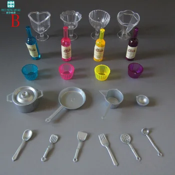22pcs/lot Mini Tableware toys food Bottles Teacups Kitchen Dining accessories for BJD doll house accessory play toy
22pcs/lot Mini Tableware toys food Bottles Teacups Kitchen Dining accessories for BJD doll house accessory play toy
