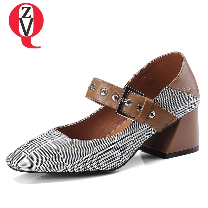 ZVQ women shoes 2019 spring new fashion genuine leather women pumps high square heel shallow buckle square toe plus size shoes
ZVQ women shoes 2019 spring new fashion genuine leather women pumps high square heel shallow buckle square toe plus size shoes
