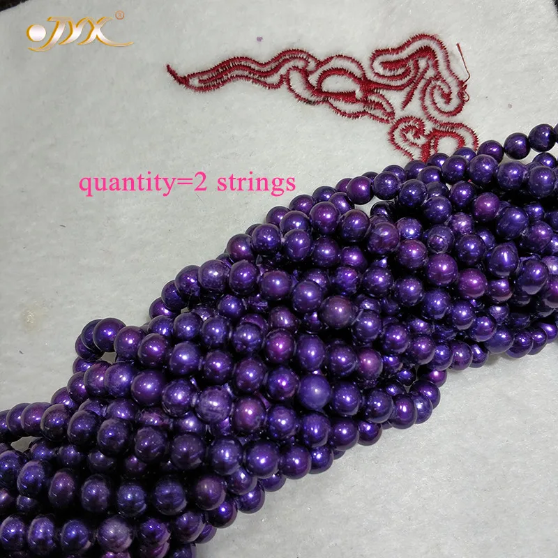 JYX 2019 DIY pearls near round 6mm deep purple Natural Freshwater Pearl Strands DIY Handmade Jewelry 15.5" for 2 strings
JYX 2019 DIY pearls near round 6mm deep purple Natural Freshwater Pearl Strands DIY Handmade Jewelry 15.5" for 2 strings