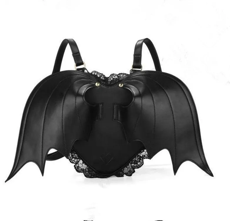 Heart-shaped Backpack Angel Bats Wings Style Backpack PU Material Zipper Backpack For Women
Heart-shaped Backpack Angel Bats Wings Style Backpack PU Material Zipper Backpack For Women
