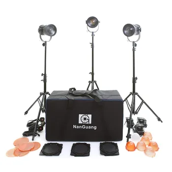 NanGuang LED Fresnel Light Studio Lighting 3 Head Kit with Stands Filters and Carry Case 30 W for Professional Video Film CD50
NanGuang LED Fresnel Light Studio Lighting 3 Head Kit with Stands Filters and Carry Case 30 W for Professional Video Film CD50