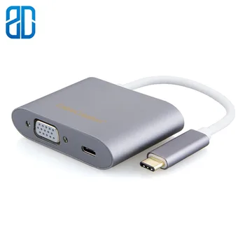 USB C To VGA Adapter 3-in-1 USB 3.1 Type C To VGA +USB3.0+Type-C PD Charger Port Compatible WithMacBook Pro Galaxy Note 8/9
USB C To VGA Adapter 3-in-1 USB 3.1 Type C To VGA +USB3.0+Type-C PD Charger Port Compatible WithMacBook Pro Galaxy Note 8/9
