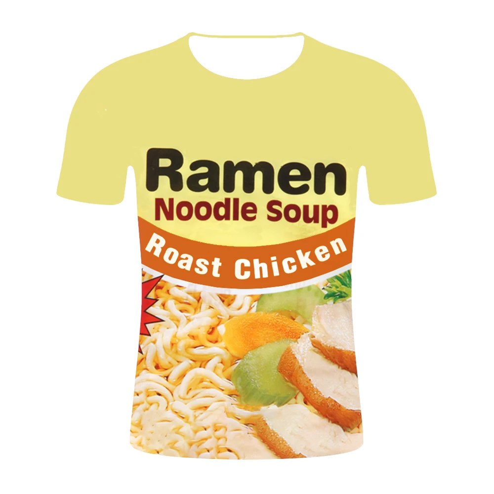 2019 Funny T Shirts Beef/Chicken Flavor Ramen Noodle Soup Foods T-Shirt 3D Clothing Men Women Summer Streetwear Camiseta
2019 Funny T Shirts Beef/Chicken Flavor Ramen Noodle Soup Foods T-Shirt 3D Clothing Men Women Summer Streetwear Camiseta