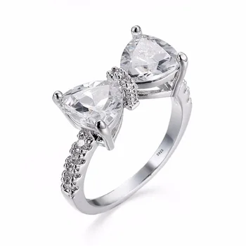 Luxury Wedding Crystal 925 Sterling Silver Rings for Women Bowknot Engagement Cubic Zircon Fashion Bijoux Jewelry Gift
Luxury Wedding Crystal 925 Sterling Silver Rings for Women Bowknot Engagement Cubic Zircon Fashion Bijoux Jewelry Gift
