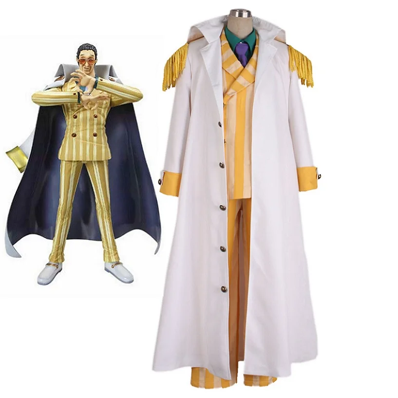High-Q Unisex Anime Cos One piece Borsalino Kprusoian Yellow Monkey Navy Admiral Uniform Cosplay Costume
High-Q Unisex Anime Cos One piece Borsalino Kprusoian Yellow Monkey Navy Admiral Uniform Cosplay Costume