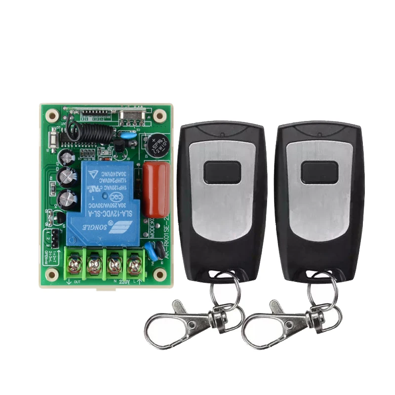 Wireless Lighting Remote Control Switch AC220V 30A Relay Receiver Waterproof 2 Transmitters Light LED Lamp Remote Controller
Wireless Lighting Remote Control Switch AC220V 30A Relay Receiver Waterproof 2 Transmitters Light LED Lamp Remote Controller