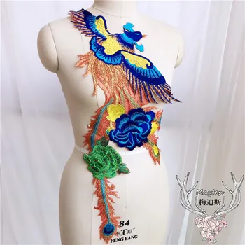 Phoenix embroidery applique 1piece sew on Gold, Sky blue, Royal blue embroidered birds design Fashion garment clothing diy patch
Phoenix embroidery applique 1piece sew on Gold, Sky blue, Royal blue embroidered birds design Fashion garment clothing diy patch