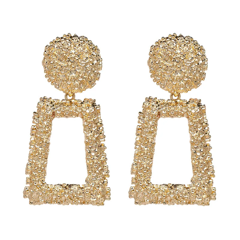 KobitAce Punk Creative Metal Frosted Alloy Drop Earring for Woman Designer Geometric Square Big Statement Earrings Jewelry
KobitAce Punk Creative Metal Frosted Alloy Drop Earring for Woman Designer Geometric Square Big Statement Earrings Jewelry