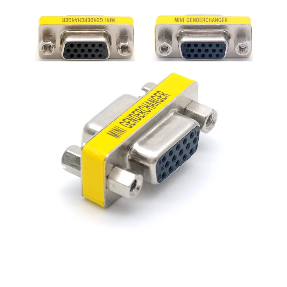 Computer Accessories 15 Pin HD15 D-Sub DB15 VGA Female to Female Gender Changer Converter Adapter
Computer Accessories 15 Pin HD15 D-Sub DB15 VGA Female to Female Gender Changer Converter Adapter