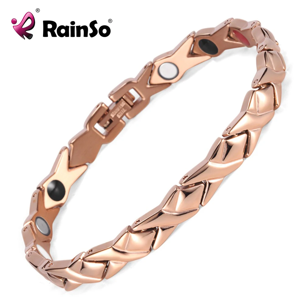 Rainso stainless steel Letter shape power energy health bracelet 4 in 1 magnetic germanium healthy bracelet for women 2020
Rainso stainless steel Letter shape power energy health bracelet 4 in 1 magnetic germanium healthy bracelet for women 2020
