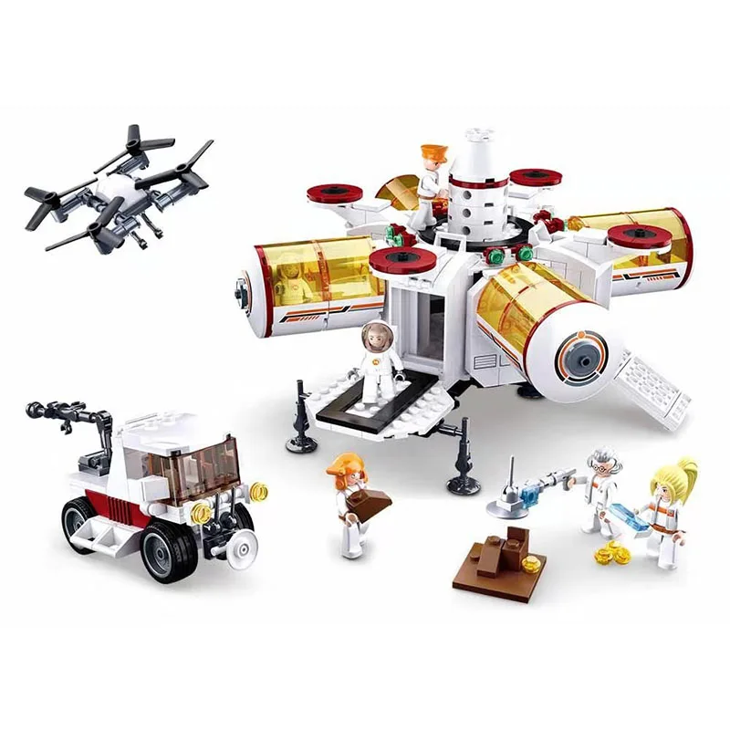 642pcs Urban Space Series Space Science Investigation Base astronaut Building Blocks For Children Gifts compatible legoings
642pcs Urban Space Series Space Science Investigation Base astronaut Building Blocks For Children Gifts compatible legoings
