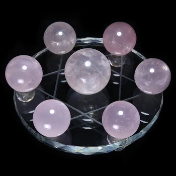 Natural Pink rose quartz Crystal Ball Gemstone Sphere Seven Star Array Yoga Meditation Reiki Healing Chakra Home Decoration 
Natural Pink rose quartz Crystal Ball Gemstone Sphere Seven Star Array Yoga Meditation Reiki Healing Chakra Home Decoration