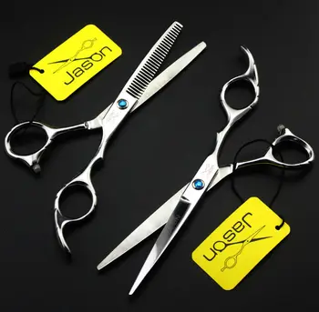 6.0/5.5 Inch Jason Barber Scissors Set Hair Cutting Scissors Hair Thinning Scissor Free Shipping
6.0/5.5 Inch Jason Barber Scissors Set Hair Cutting Scissors Hair Thinning Scissor Free Shipping