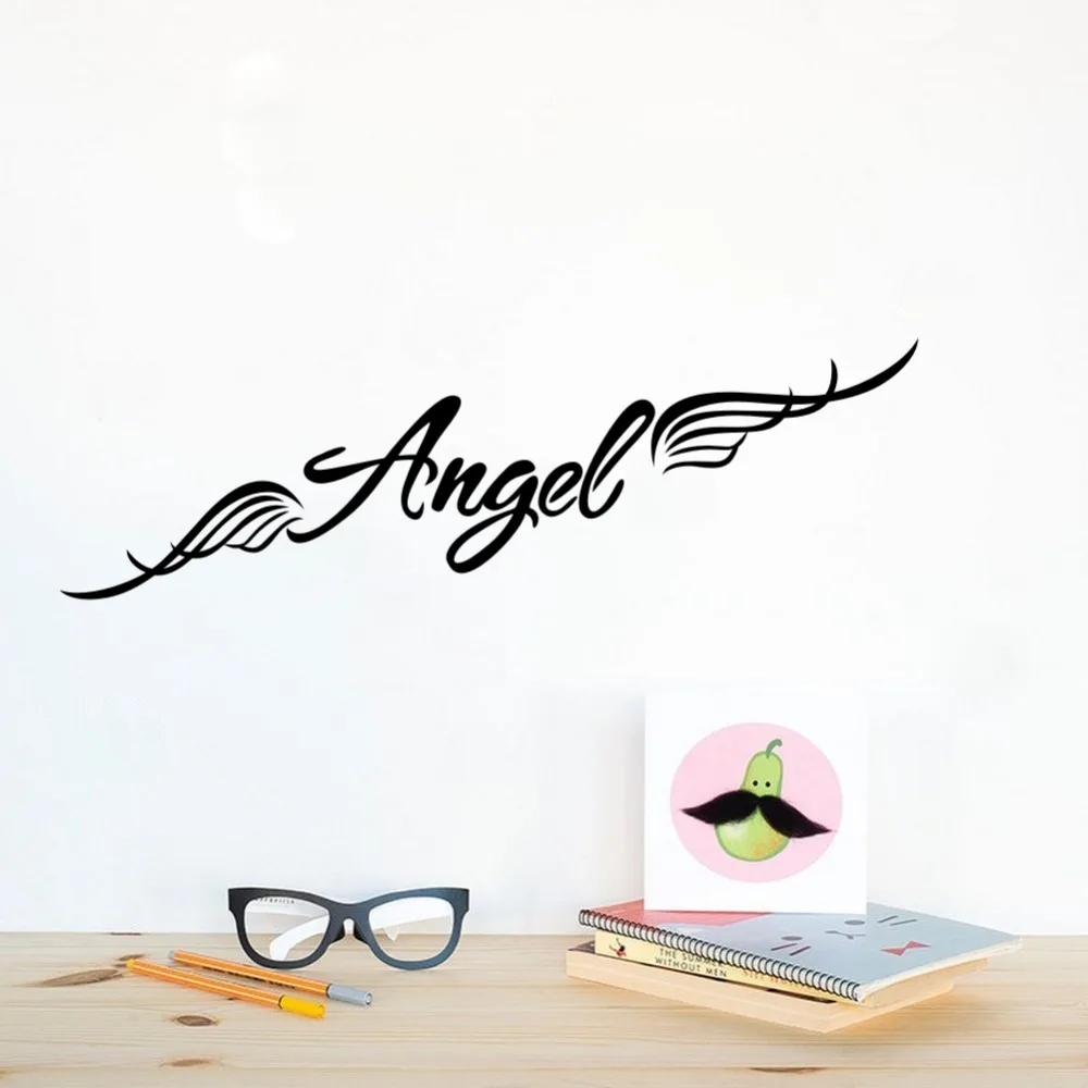 Angels Quote Wall Art Sticker Wing Pattern Wall Decal Baby room Art Mural For Kids Rome Bedroom Decoration
Angels Quote Wall Art Sticker Wing Pattern Wall Decal Baby room Art Mural For Kids Rome Bedroom Decoration