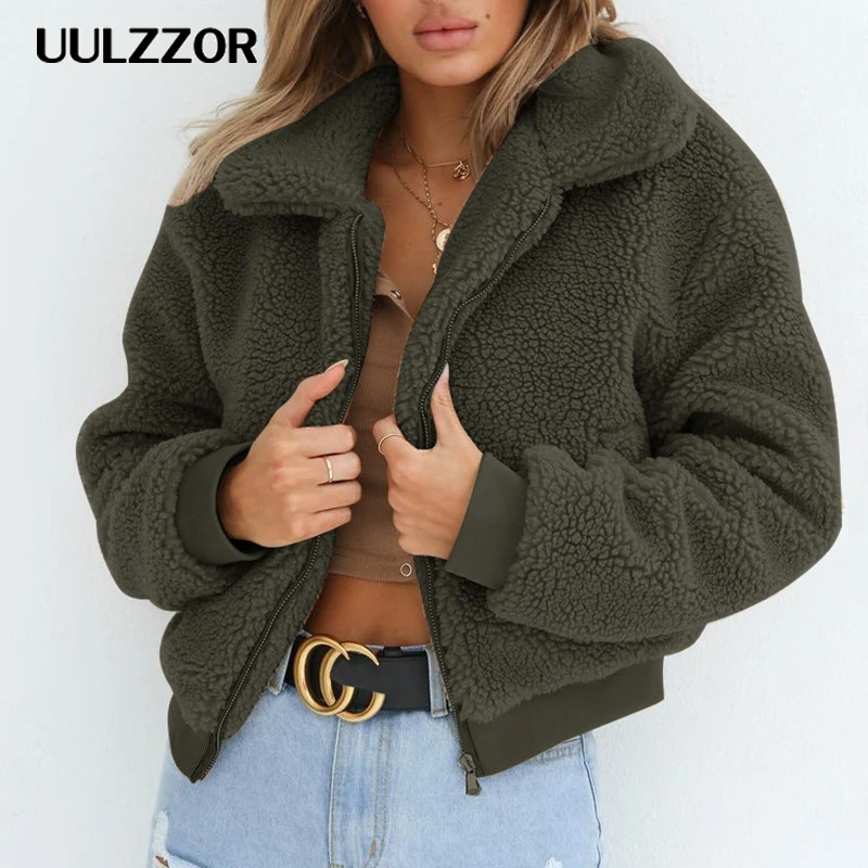 UULZZOR Faux Fur Coat Women 2019 Winter Warm Zipper Fur Jacket Female Faux Fur Coat Plush Overcoat Pocket Casual Teddy Outwear
UULZZOR Faux Fur Coat Women 2019 Winter Warm Zipper Fur Jacket Female Faux Fur Coat Plush Overcoat Pocket Casual Teddy Outwear