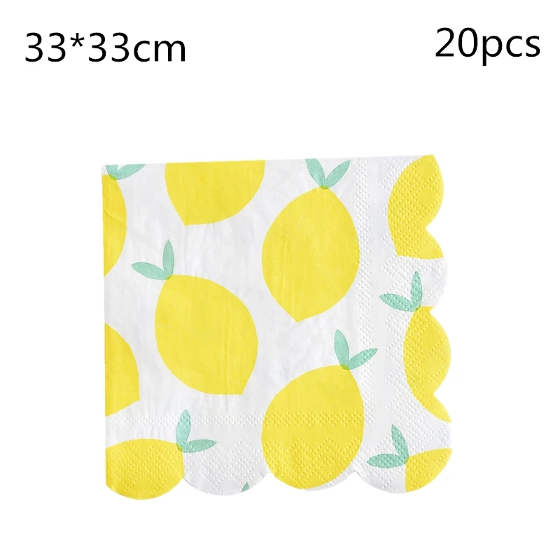 1set Lemon Napkin Paper Disposable Tableware Wedding Decoration Kids Girl Boys Birthday Party Decoration Baby Shower Supplies
1set Lemon Napkin Paper Disposable Tableware Wedding Decoration Kids Girl Boys Birthday Party Decoration Baby Shower Supplies