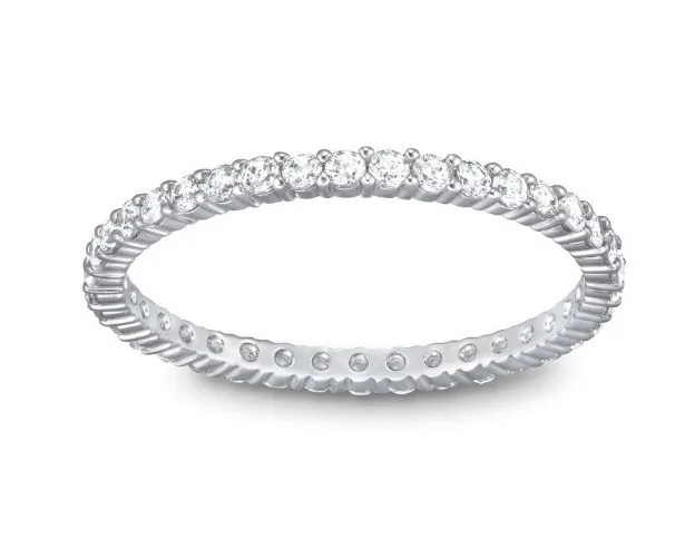 THREEMAN Eternity Charming Sterling Silver White Gold Color Quality Synthetic Diamonds Ring Band Women Wedding Classic Jewelry
THREEMAN Eternity Charming Sterling Silver White Gold Color Quality Synthetic Diamonds Ring Band Women Wedding Classic Jewelry