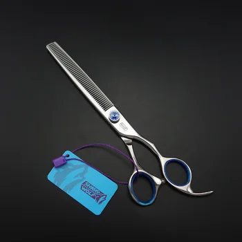 "SHARP WOLF"7.0 inch Professional Pet Dog Grooming scissors Thinning scissors 440C k557
"SHARP WOLF"7.0 inch Professional Pet Dog Grooming scissors Thinning scissors 440C k557