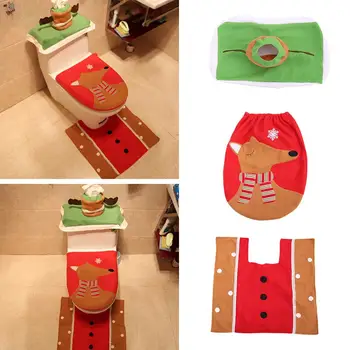 3Pcs Christmas Deer Bathroom Toilet Seat Cover Cap Foot Mat Home Decoration
3Pcs Christmas Deer Bathroom Toilet Seat Cover Cap Foot Mat Home Decoration