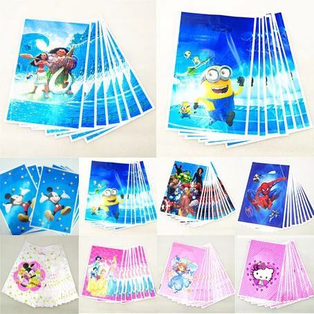 10pc Moana Spiderman Kitty Avenger Sofia Princess Mickey Minnie Mouse Minions Cartoon Gift Bag Party Supplies Decoration Favor
10pc Moana Spiderman Kitty Avenger Sofia Princess Mickey Minnie Mouse Minions Cartoon Gift Bag Party Supplies Decoration Favor