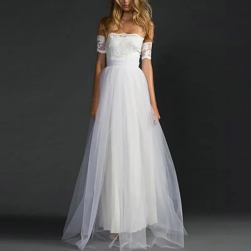 Party elagant Lace Patch Mesh women Dress strapless Camis Long Dress white Sexy Club Prom Floor-Length dress Summer Vestidos
Party elagant Lace Patch Mesh women Dress strapless Camis Long Dress white Sexy Club Prom Floor-Length dress Summer Vestidos