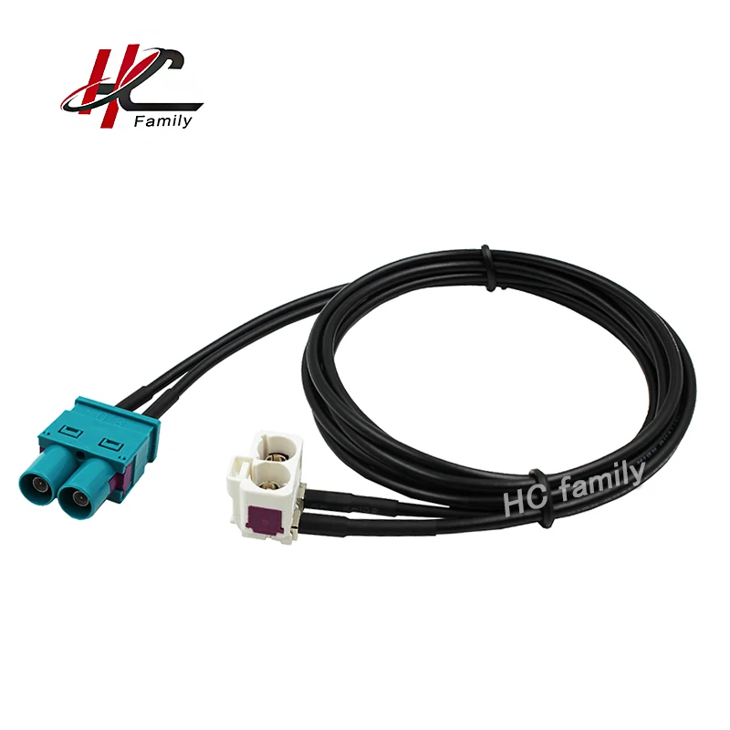 1 м 39 5 "два белых разъема Fakra B для двух акварельных каналов Z plug Cable 2 to