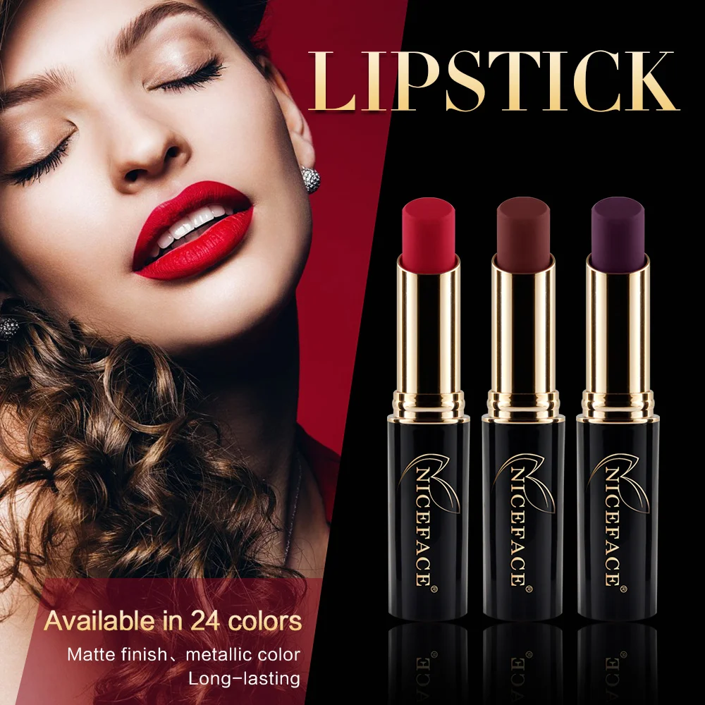 24 Styles matte lipsticks Professional waterproof long lasting lip lint lipstick Beauty cosmetic makeup lip pencil kit maquiagem 
24 Styles matte lipsticks Professional waterproof long lasting lip lint lipstick Beauty cosmetic makeup lip pencil kit maquiagem