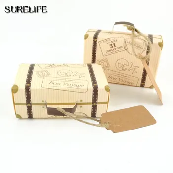 50pcs Mini Suitcase Kraft Candy Box Bonbonniere Wedding Gift Boxes Travel Themed Party for Anniversary Birthday Baby Shower Box
50pcs Mini Suitcase Kraft Candy Box Bonbonniere Wedding Gift Boxes Travel Themed Party for Anniversary Birthday Baby Shower Box